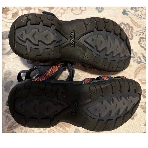 Teva Tirra 4266 Sandal Women's Size 6 Pink Blue Palms Indigo Rose Violet - Picture 6 of 6